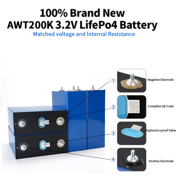 AWT 5kwh 10kwh 15kwh 48v 200ah lithium ion battery lifepo4 280ah 16pcs 51.2v 12v 24v lithium battery 48v 200ah 100ah 400ah