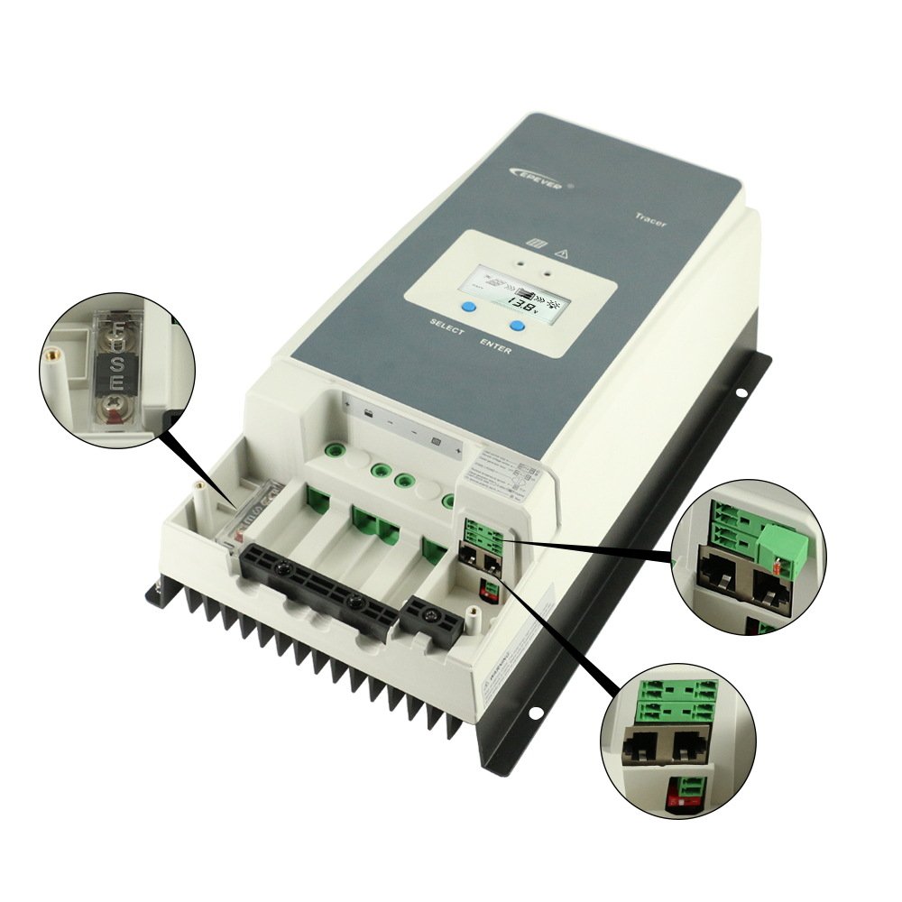 EPsolar Tracer8415AN 12/24V/36/48V 80A MPPT charge controller solar 150V solar panel input for lithium/lead acid battery