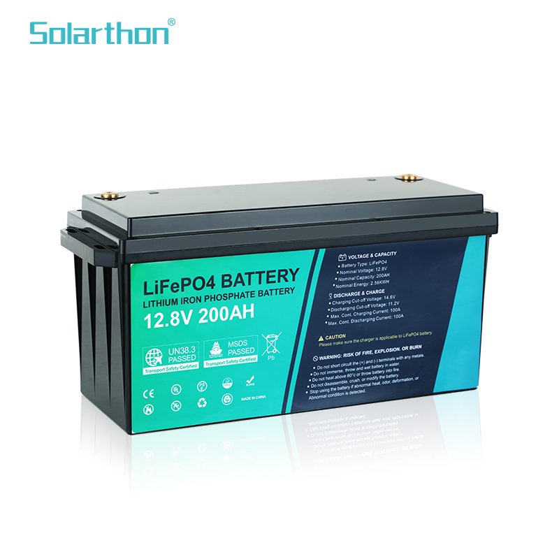 Solarthon 25.6V 100Ah 200Ah Lead Acid Battery 12.8V Lead Acid Battery For Electric Bike