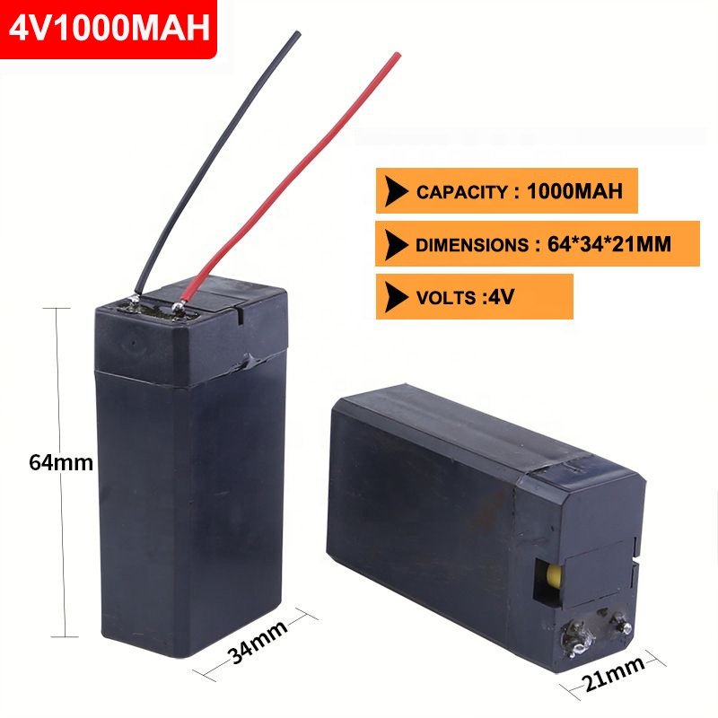 mini ups 4v 600mah 800mah 1000mah 2000mah 3000mah 4000mah sealed rechargeable lead acid battery for mosquito bat torch light
