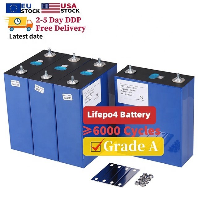 Hua xu -bateria de litio lifepo4 LF100LA de 32v, lifepo4 280 ah, bateria de iones de litio de grado a 280ah