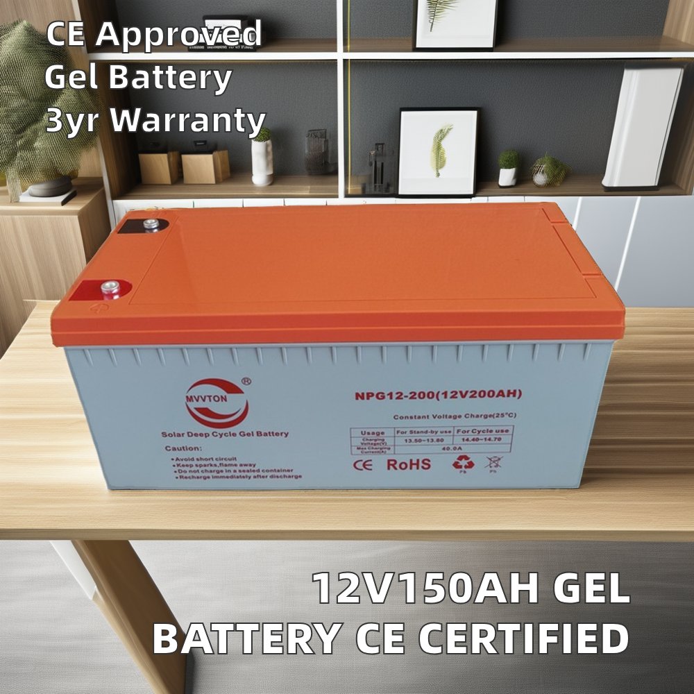 Wholesale Private Label 12V200AH Deep Cycle GEL Lead-Acid Battery CE Certified Power Tools Storage Electric Power Systems Toys