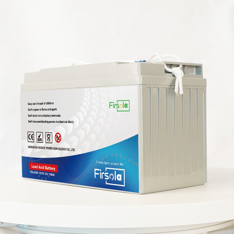 FIRSOLA 12V 110Ah Lead-Acid Battery for Golf Carts Automotive Electric Vehicles Bicycles Scooters UPS Energy Storage