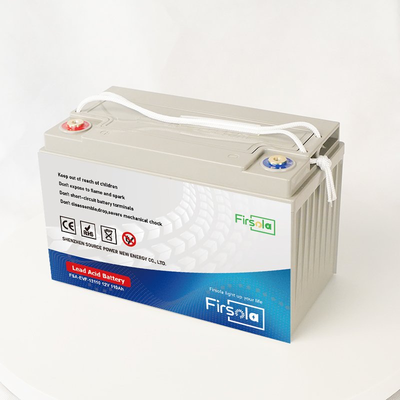 FIRSOLA 12V 110Ah Lead-Acid Battery for Golf Carts Automotive Electric Vehicles Bicycles Scooters UPS Energy Storage