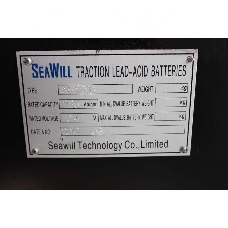 Industrial traction battery 24 volt 24v 280Ah 4VBS280 forklift battery lead acid battery