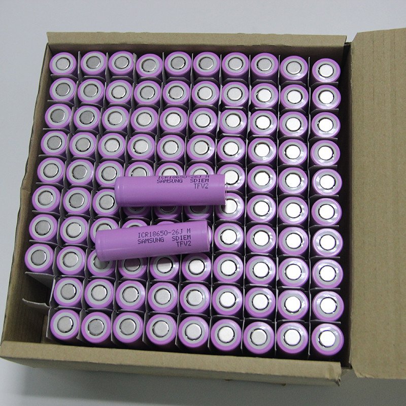 SDI 100% Original ICR18650 26J 26JM 3.6V 2600mAh Rechargeable Cylindrical Li-ion Battery For SAMSUNG 26JM 18650 5.2a Battery