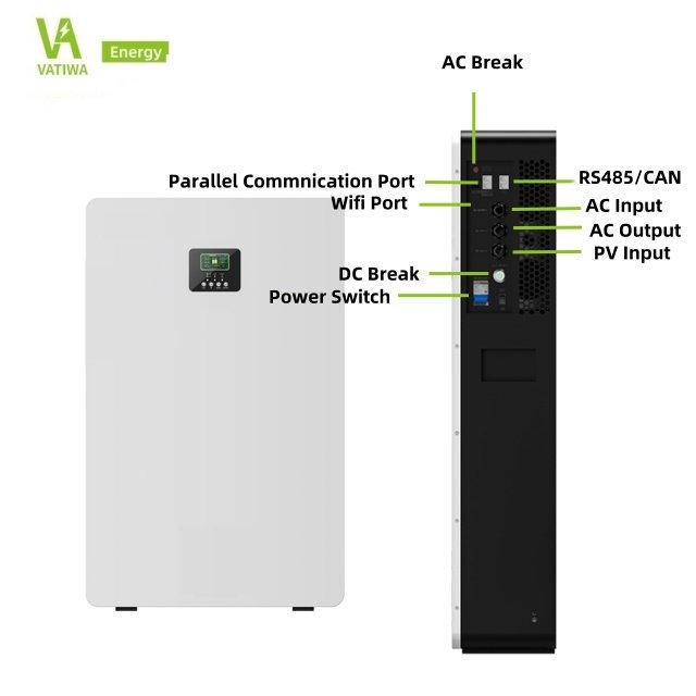 VATIWA ENERGY Portable Lead Acid Batteries Solar Lifepo4 Energy Power Sonic Units Container System Home Battery Storage 10kw