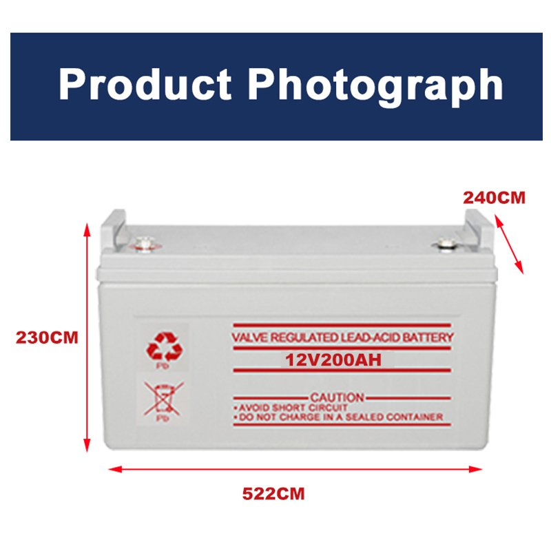 12v 200AH battery 12v solar storage rechargeable lead acid batteries packs