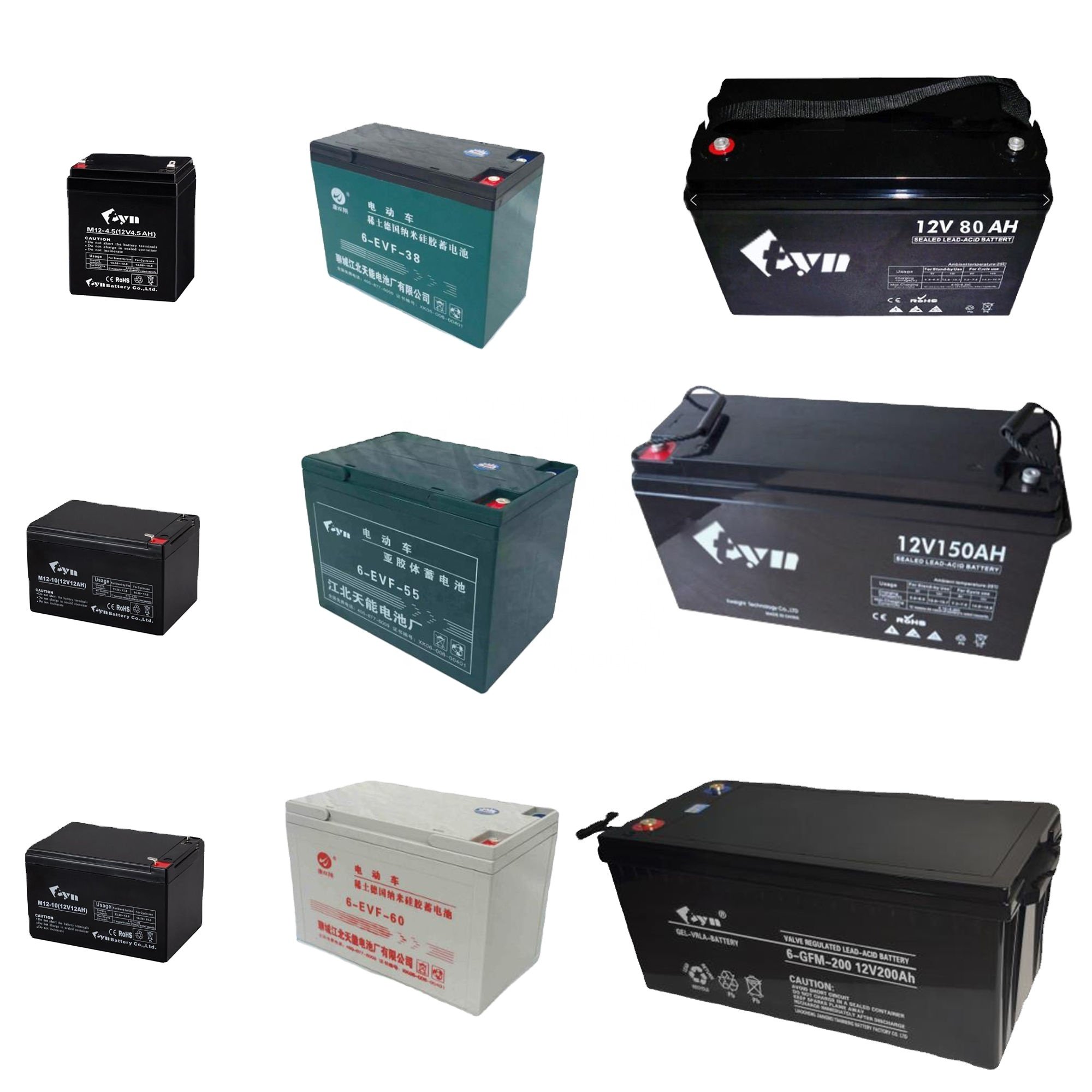 6-EVF-58 lead acid battery for ebike battery 12V58Ah lead acid long range battery