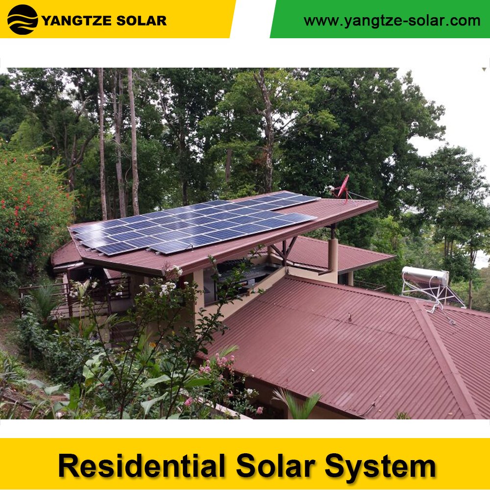 Yangtze 3 kw 5kw 10kw hybrid rooftop solar power systems solar panels 5kw hybrid kit with battery lihtium for Home