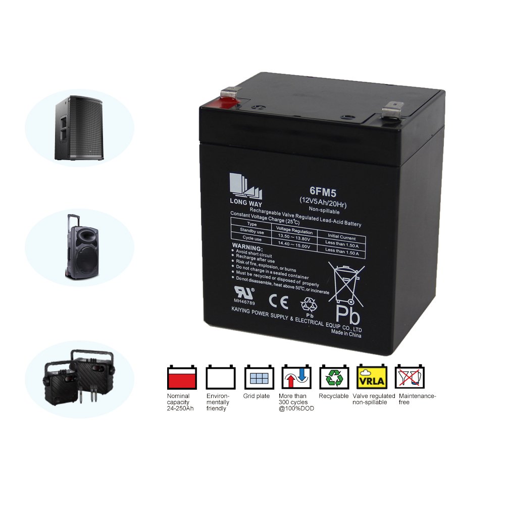professional acoustics 12V5Ah lead-acid Battery for OEM