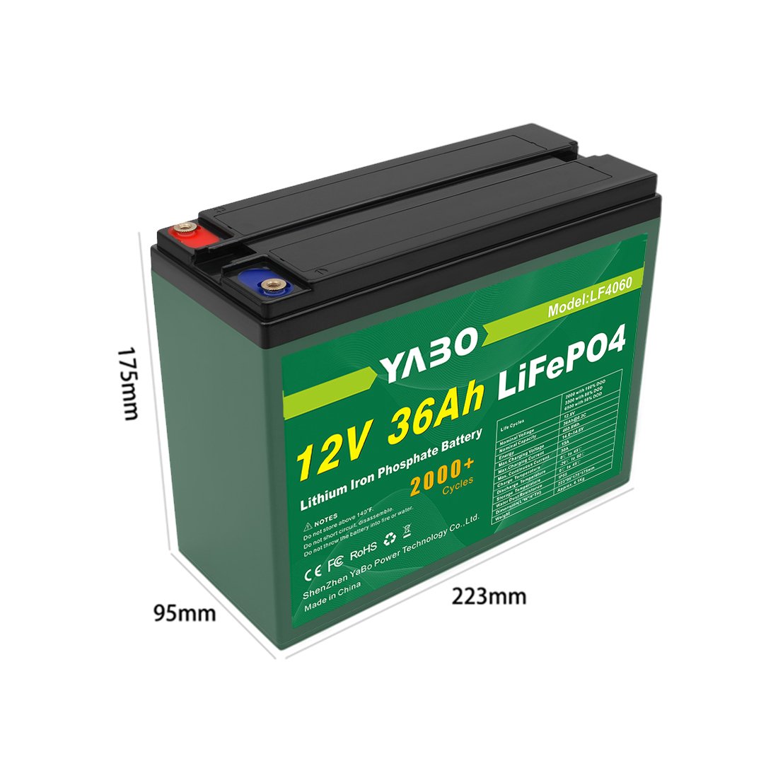 High Quality Substitute Lead Acid 32700 12v 36Ah Lithium Ion Lifepo4 Rechargeable battery pack 12v