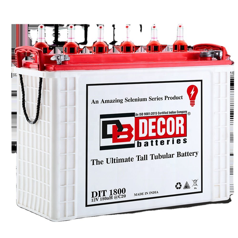 12v 180Ah Portable Solar Battery Lead Acid Battery Tubular Battery Warranty 24 months - Bharti Industries