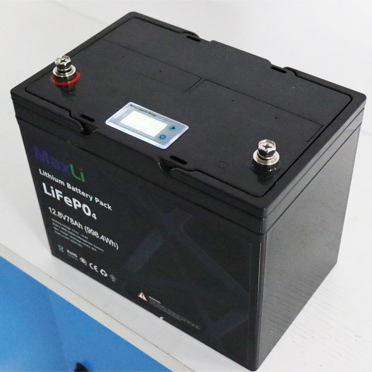 Rechargeable Lifepo4 12V 60Ah 100Ah Lithium ion Batteries for RV/Solar System/Yacht/Golf Carts/Car Smart BMS with LED Display