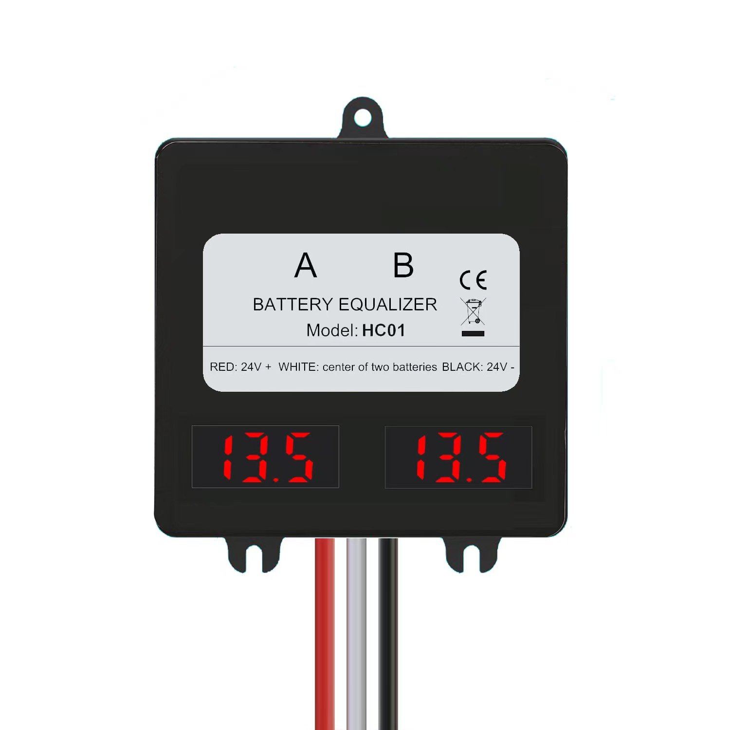 HC01 Battery Equalizer for 2Pieces 12V Gel Flood AGM Lead Acid Batteries Voltage balancer Lead acid Battery charger Regulator