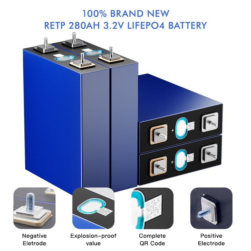 Brand new deep cycles grade A prismatic lifepo4 battery cell 3.2v 50ah 100ah 105ah 280ah 300ah 320ah 306Ah lithium ion batteries