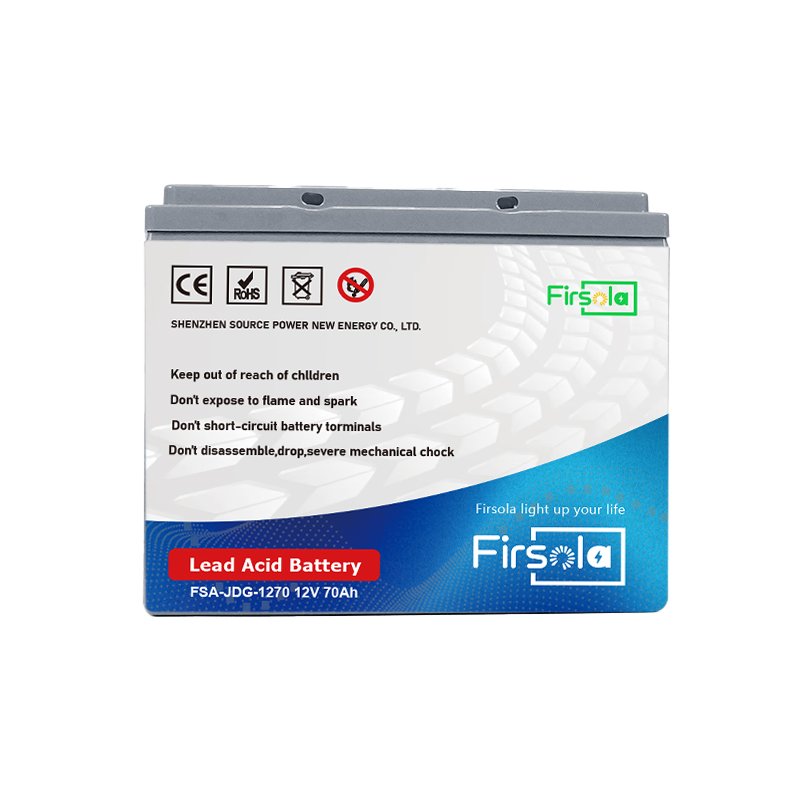 12V 70Ah M8 Terminal Customized Lead-Acid Batteries Agm Varta gel Bateria