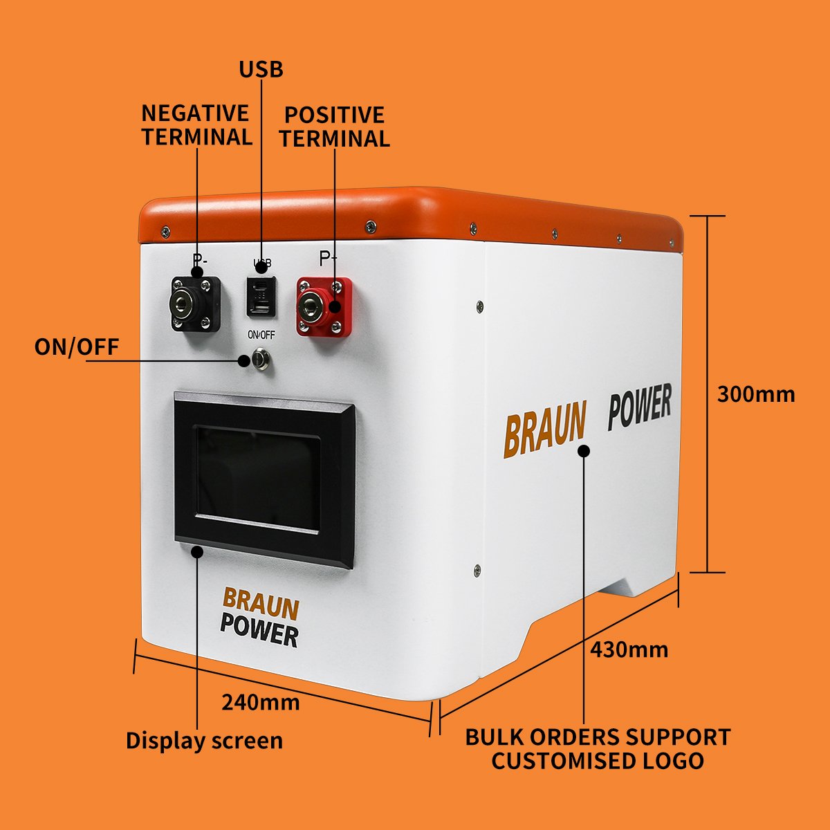 12V 280Ah DIY Lithium-ion Battery box with display Built-in JK-B2A8S20P BMS Easy Installation LiFePO4 Battery case box housing