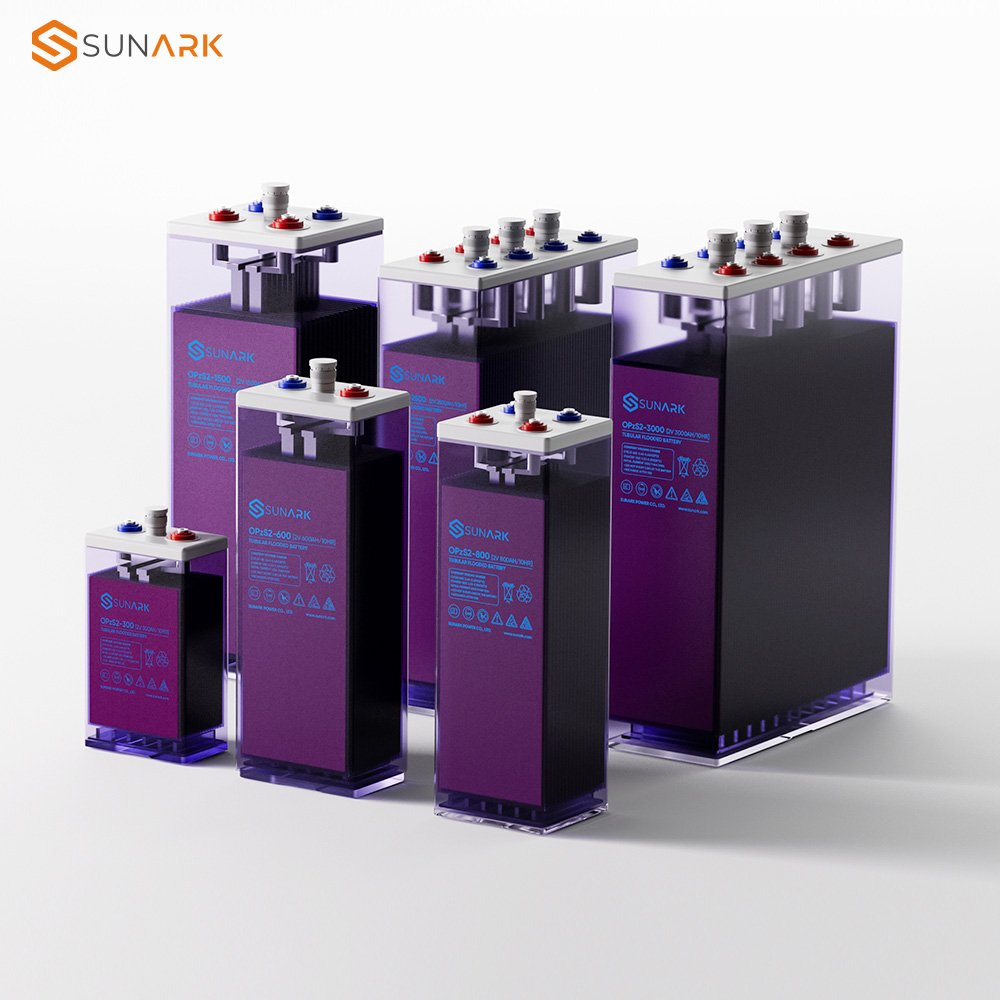OPzS Flooded Tubular Deep Cycle Valve Regulated 2V 1000AH 800AH 600AH Lead Acid Battery