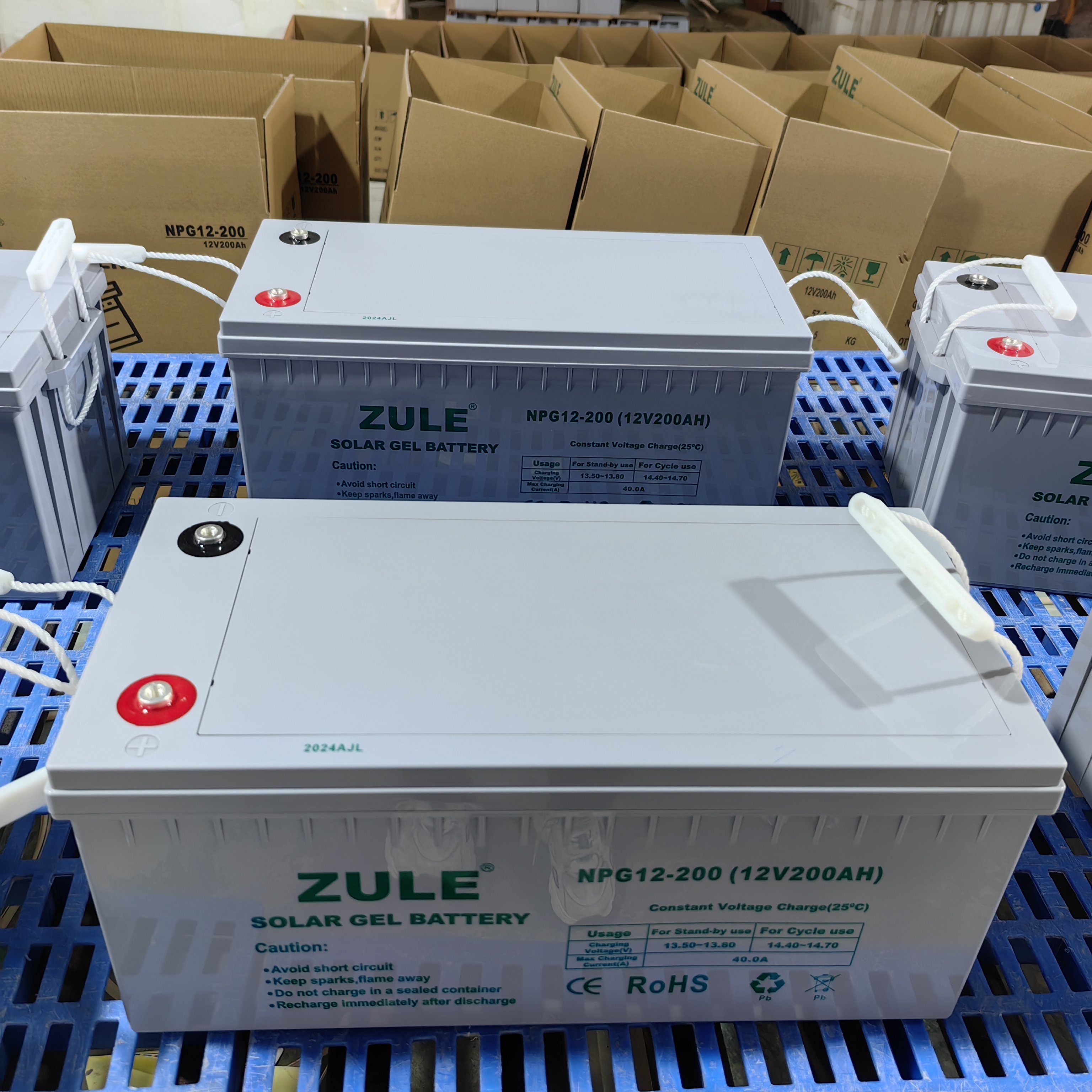 OEM Deep Cycle Safe Solar Gel Batterie Solaire 12V 200Ah Lead Acid Batteries For Solar System