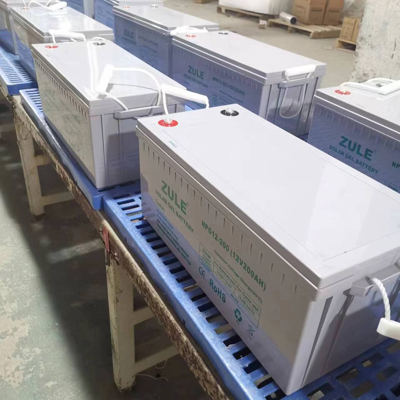 OEM Deep Cycle Safe Solar Gel Batterie Solaire 12V 200Ah Lead Acid Batteries For Solar System