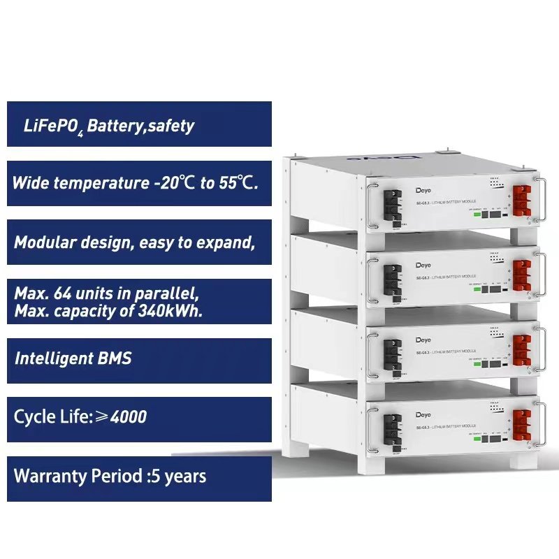 Factory Direct price Deye battery solar battery energy Lithium battery pack for PV system