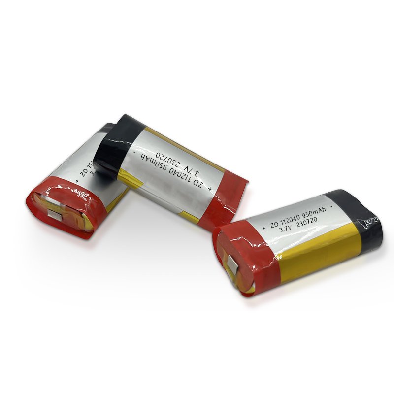 High quality and high capacity 3.7V 950mAh rechargeable cylindrical lithium-ion 112040 battery