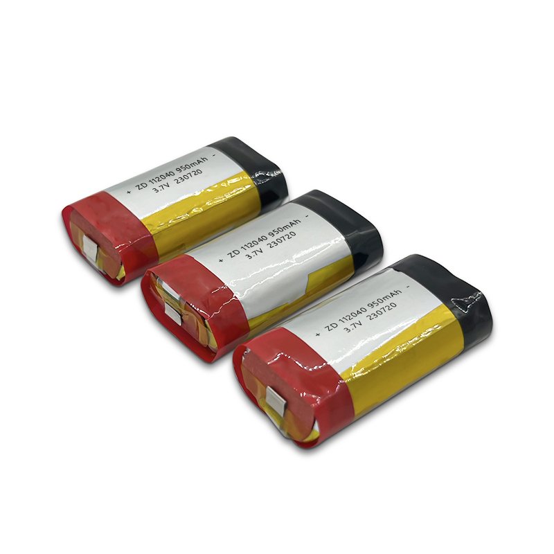 High quality and high capacity 3.7V 950mAh rechargeable cylindrical lithium-ion 112040 battery