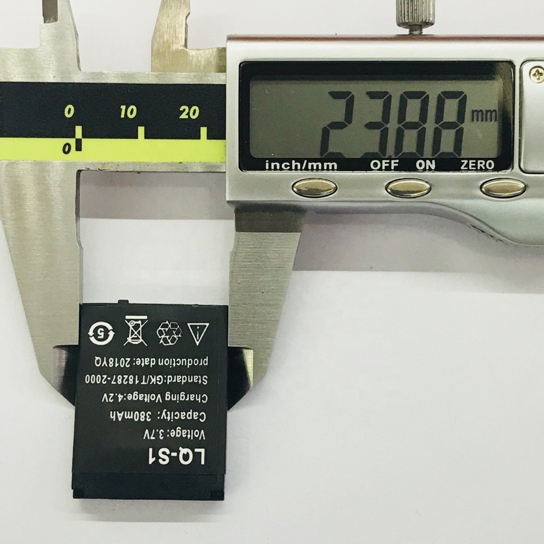 LQ-S1 3.7V 380 mAh Full Capacity Lithium Battery Long Playtime Batteries Compatible for DZ09 A1 Q18 V8 GT08 U8 Smart Watch