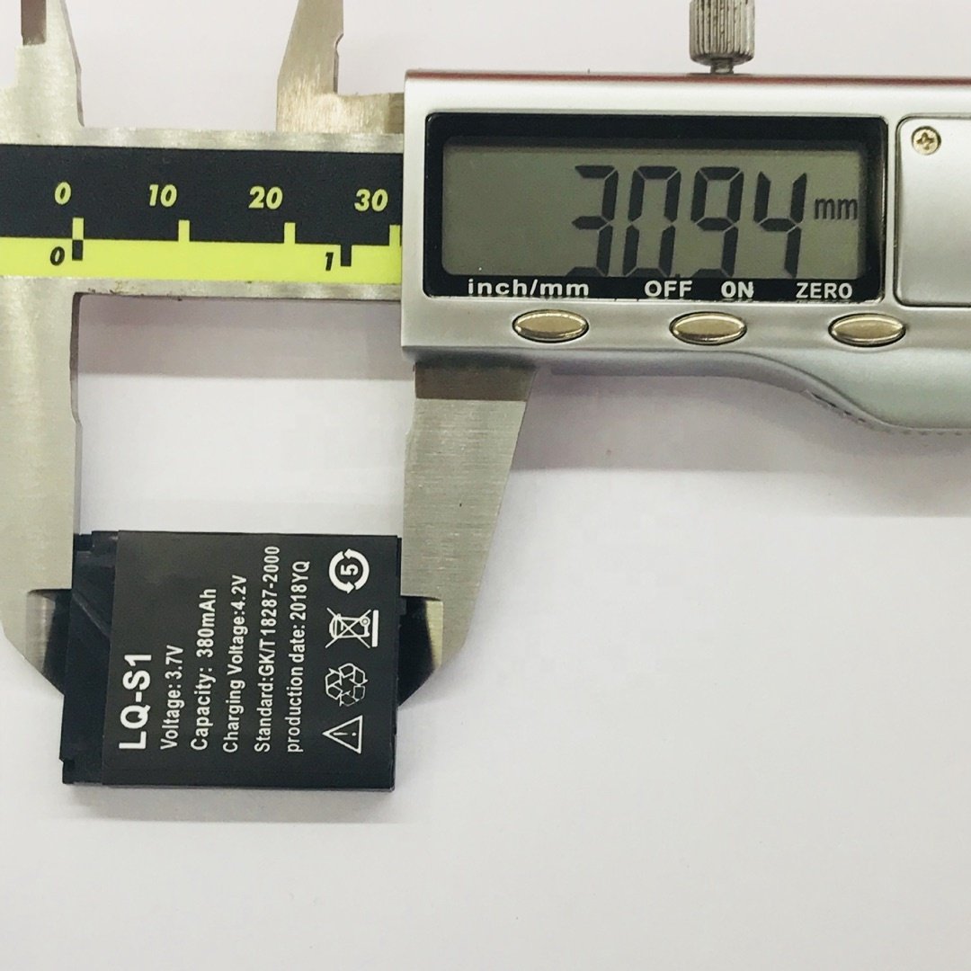 LQ-S1 3.7V 380 mAh Full Capacity Lithium Battery Long Playtime Batteries Compatible for DZ09 A1 Q18 V8 GT08 U8 Smart Watch