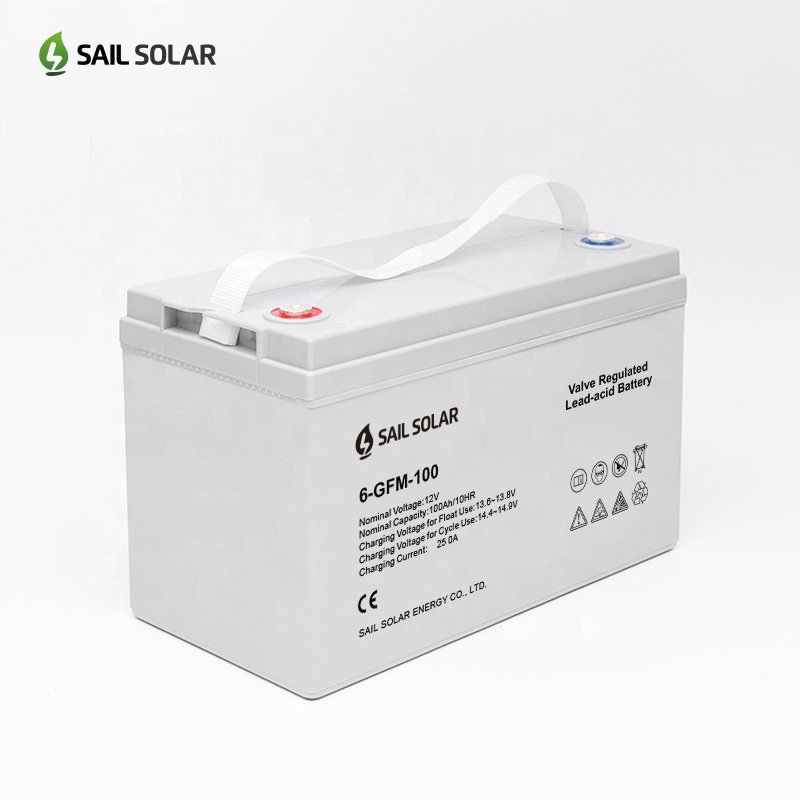 Rechargeable Batteries 12V 100Ah Lead Acid Battery for Solar System