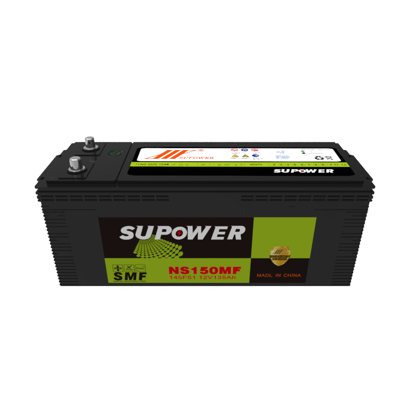 12V 130Ah 135Ah lead acid battery OEM car maintenance-free battery SUPOWER 135F51 145F51 MF150