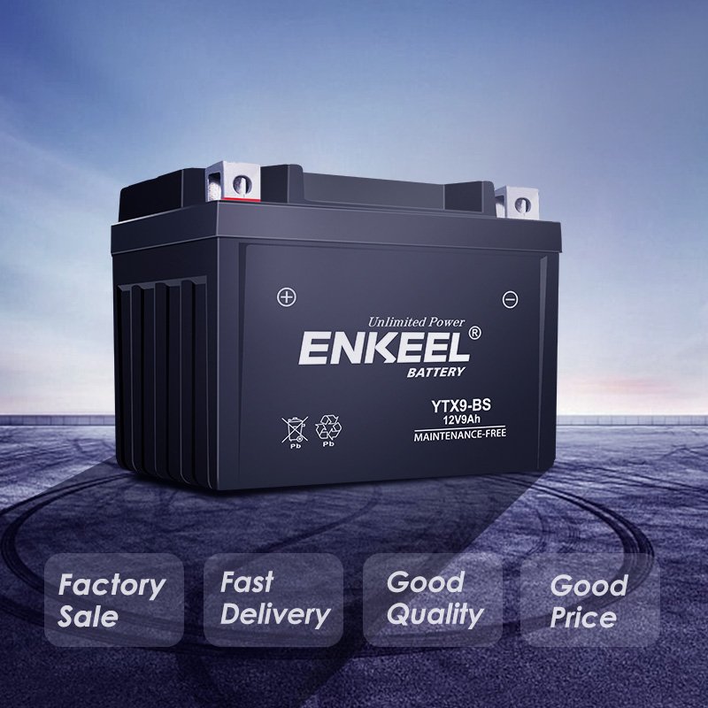 YTX9-BS Factory Wholesale 12V9AH Starting Motorcycle battery Sealed Maintenance-Free Lead Acid Battery