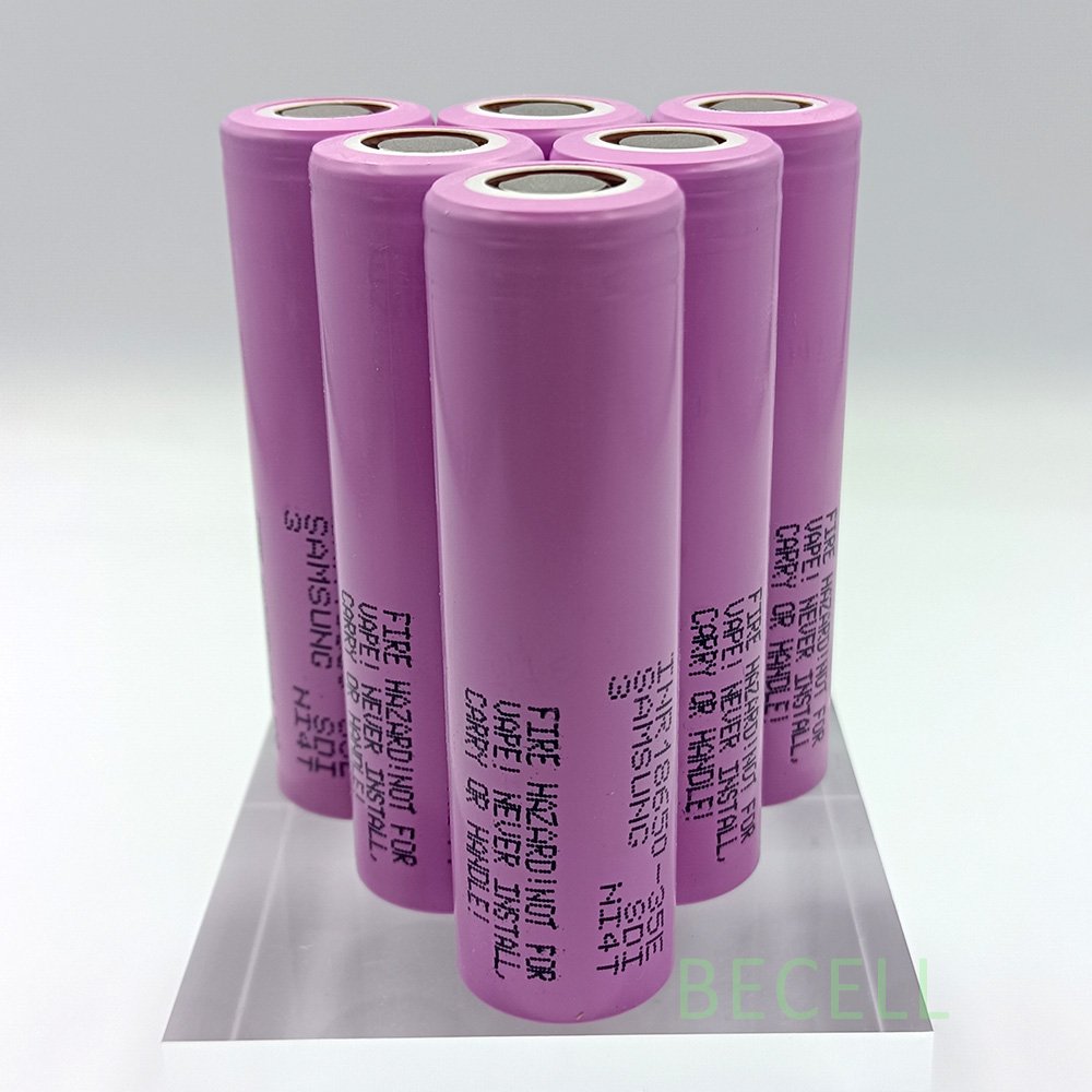 SAMSUNG INR18650 35E 3.6V 3500mAh Rechargeable Lithium Ion Battery 10A Discharge From SAMSUNG 18650 35E