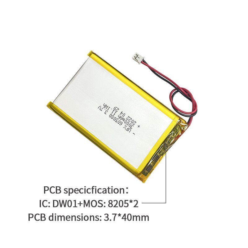 Rechargeable Li-Ion Battery Factory Wholesale Cheap Portable UFX 605080 3000mAh 3.7V Lithium Battery With PCB And Connector