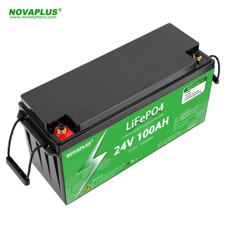 Nova deep cycle 24V 100Ah 200Ah Lithium Battery Pack LiFePO4 Battery for Replacement Lead-acid batteries