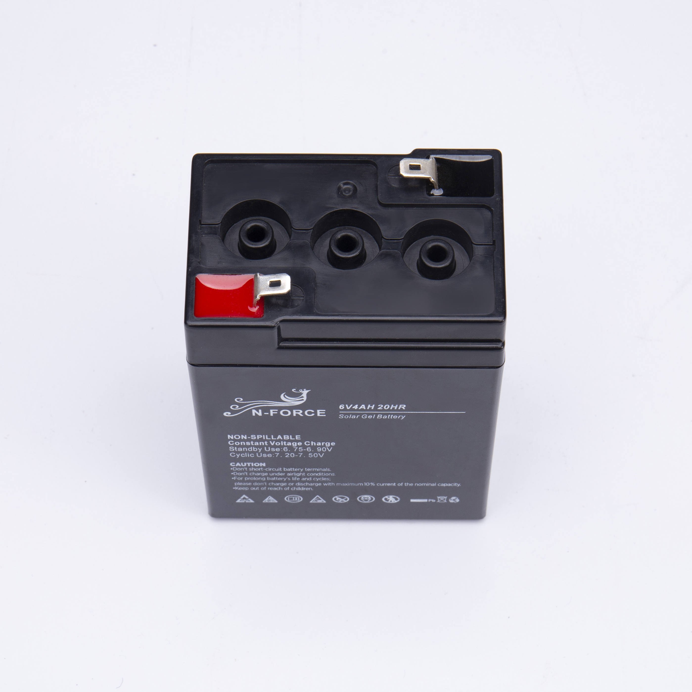 High reliability AGM sealed lead acid battery 6v 4ah 20hr for solar system
