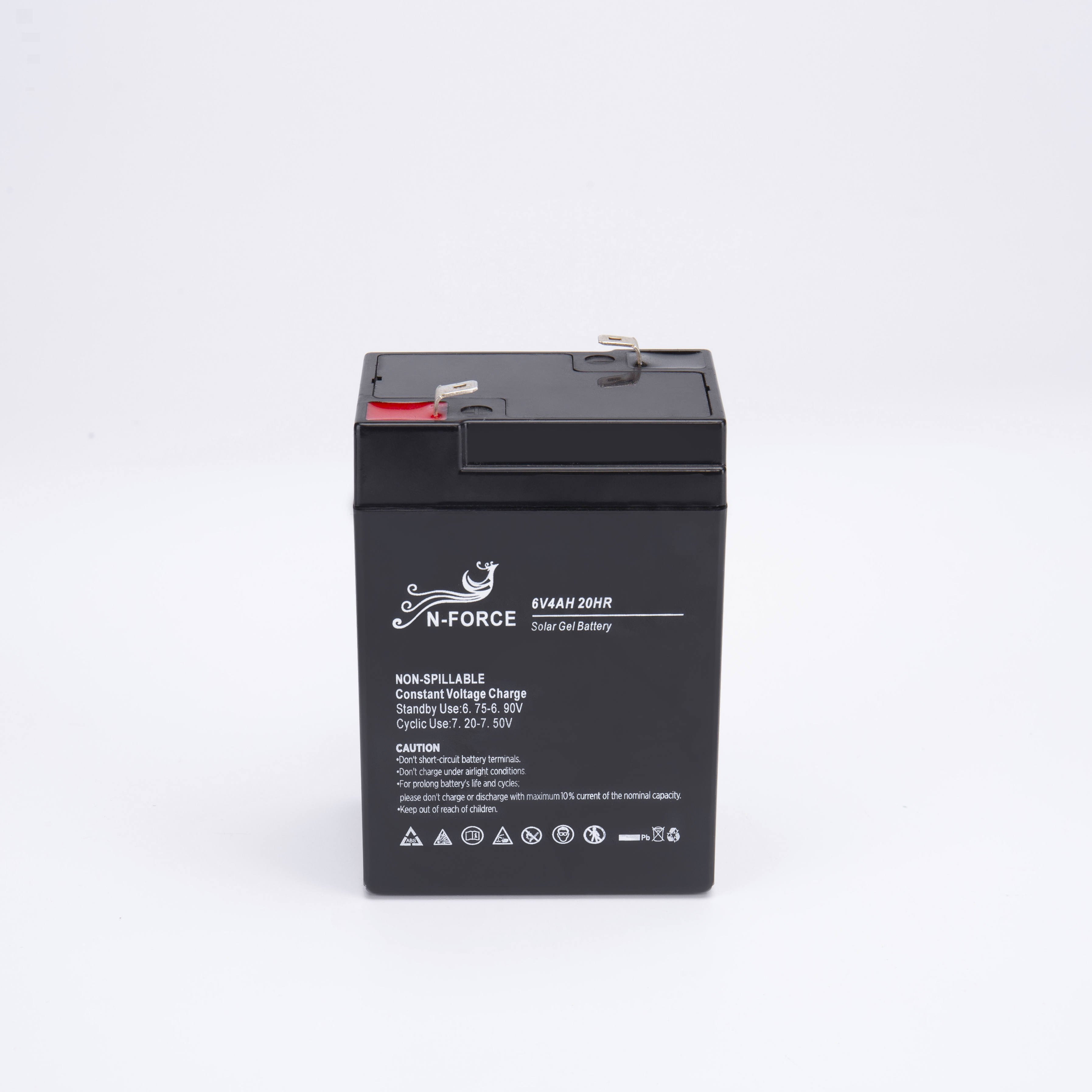 High reliability AGM sealed lead acid battery 6v 4ah 20hr for solar system