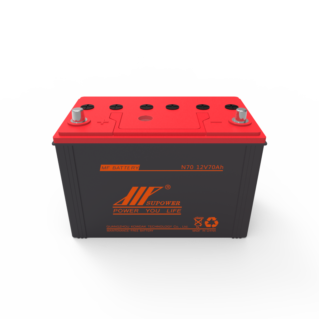 12V 70Ah lead acid battery OEM car less-maintenance storage battery SUPOWER N70FM