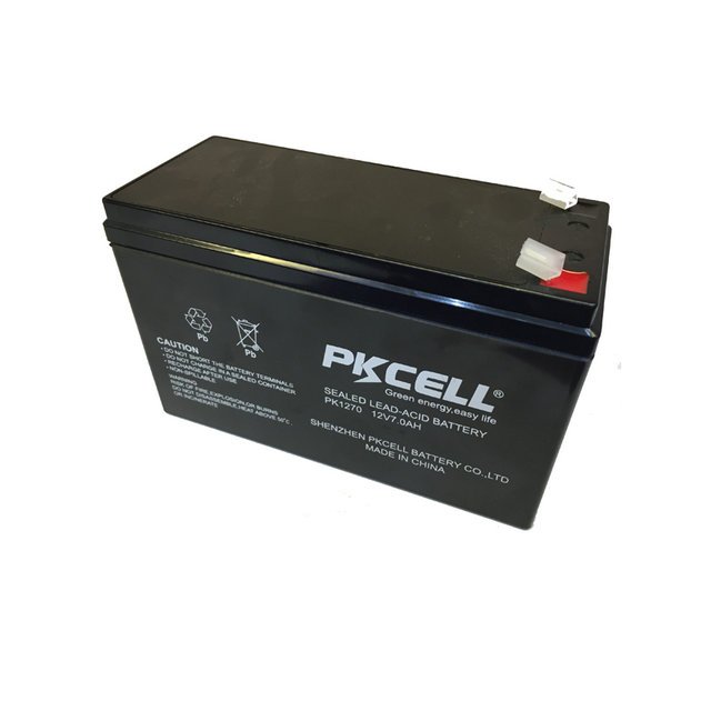 PKCELL alarm system battery 12v 7ah rechargeable lead acid battery