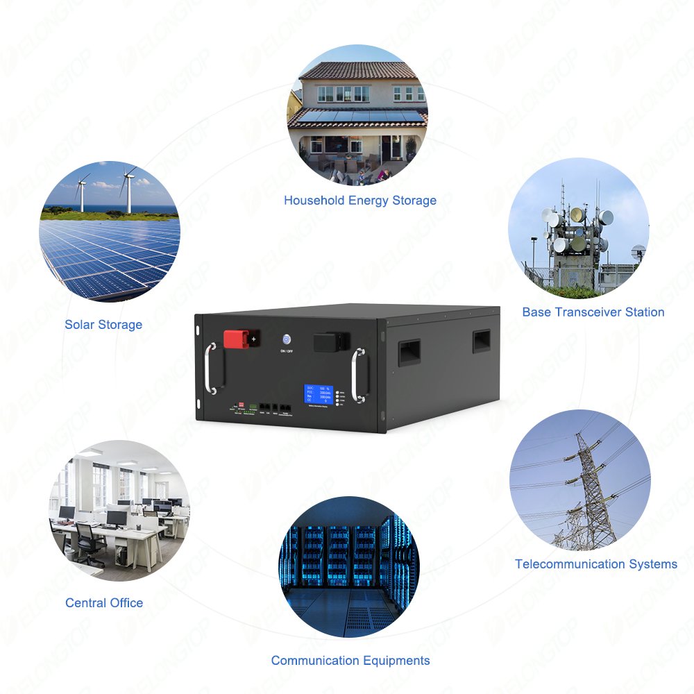 Lifepo4 Batterie 48v 100ah 200ah 300ah 500ah 5kwh 10kwh 15kwh 25kwh Deep Cycle 51.2V Solar Lifepo4 Lithium ion Batterie Bms