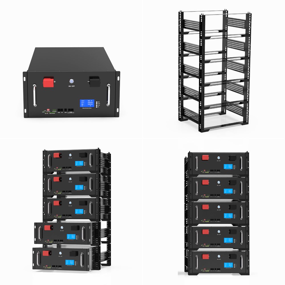 Lifepo4 Batterie 48v 100ah 200ah 300ah 500ah 5kwh 10kwh 15kwh 25kwh Deep Cycle 51.2V Solar Lifepo4 Lithium ion Batterie Bms