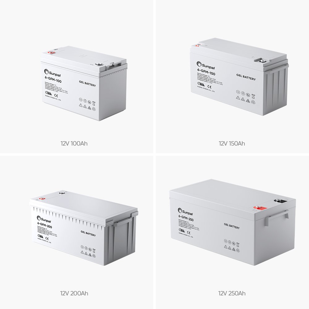 Sunpal Deep Cycle Gel Batteries 100Ah 150Ah 200Ah Solar Energy Storage China Lead Acid Battery
