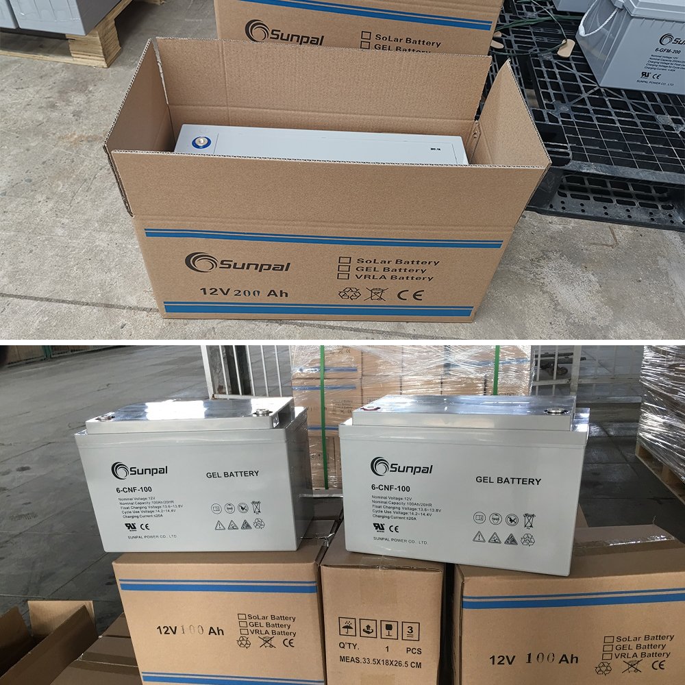 Sunpal Deep Cycle Gel Batteries 100Ah 150Ah 200Ah Solar Energy Storage China Lead Acid Battery