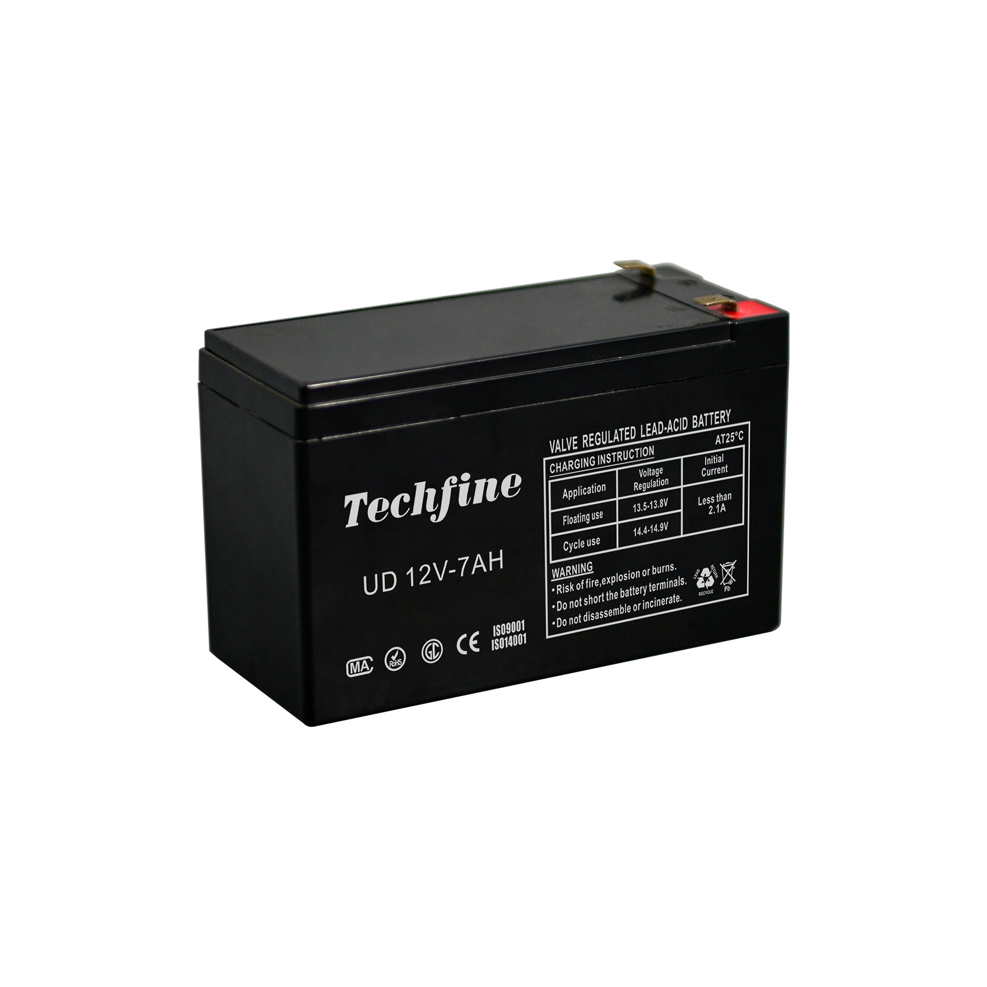 Techfine 12v 7ah sealed lead acid battery lead acid ups batteries 12v 7ah sealed lead acid battery