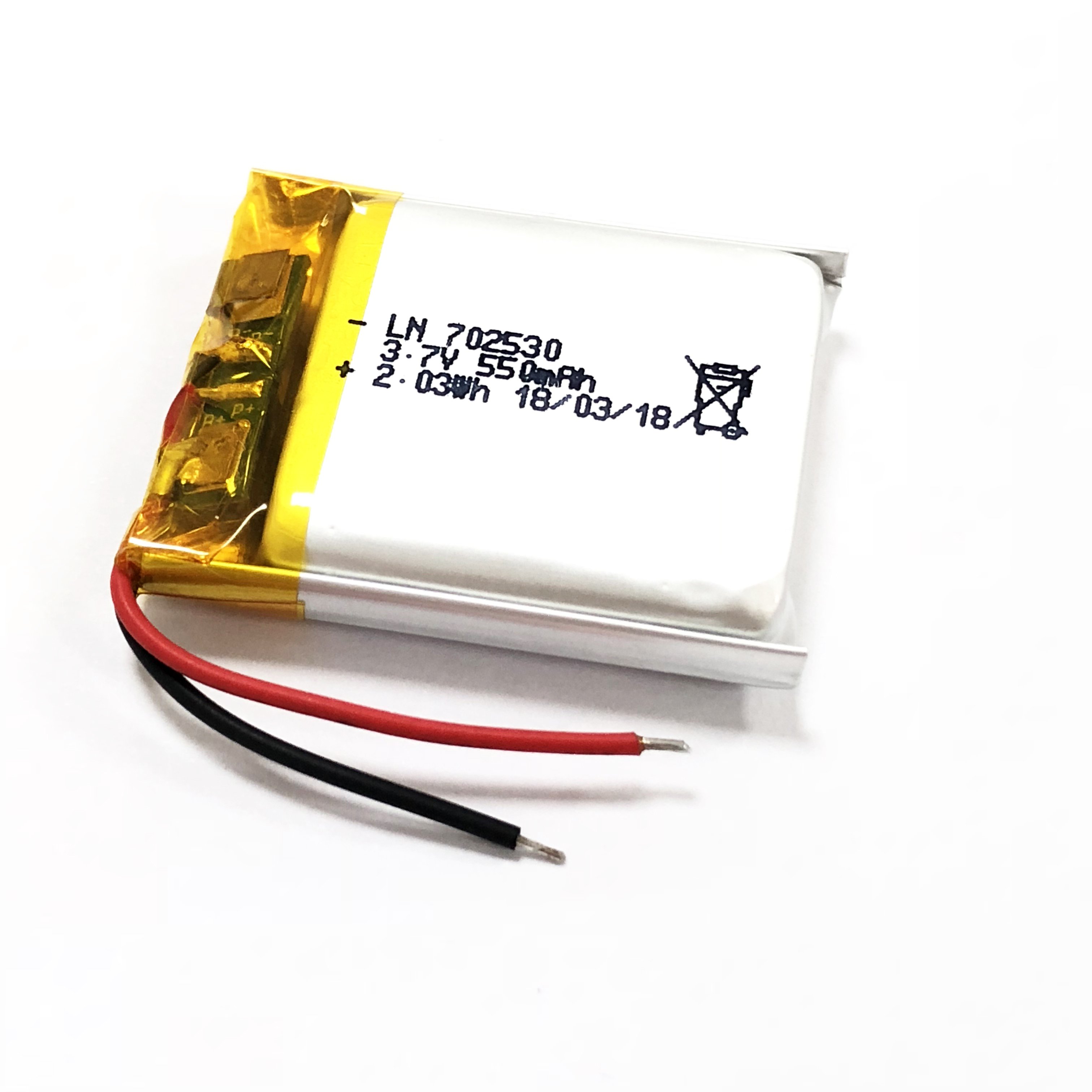 Li-Ion Battery 450Ma 470Mah Li Polymer 582535 702530 500Mah 570Mah 3.7V 702035 Lithium Ion Battery