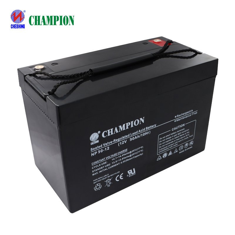 CHESHING CHAMPION Rechargeable Deep Cycle Solar Gel Battery 12v 90ah 100ah 200ah Lead Acid Agm VRLA Battery China Manufacturer