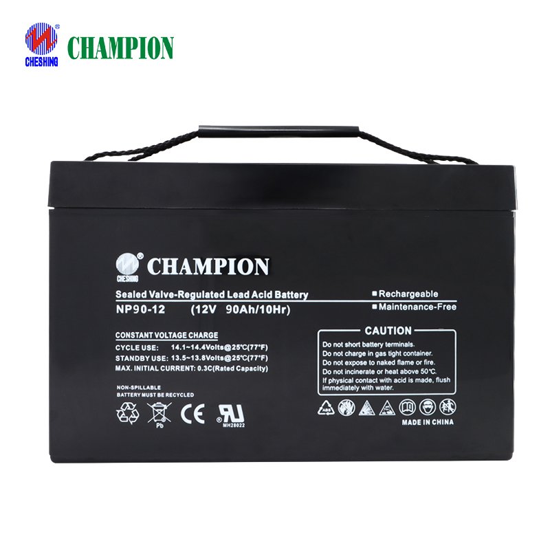 CHESHING CHAMPION Rechargeable Deep Cycle Solar Gel Battery 12v 90ah 100ah 200ah Lead Acid Agm VRLA Battery China Manufacturer