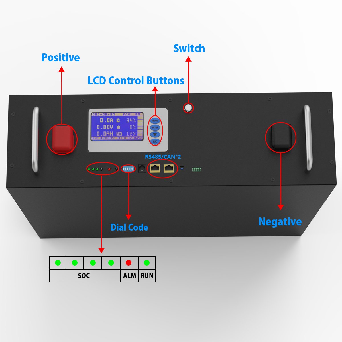 Inverter Phosphate Battery UPS solar 3kw 5kw 7kw 10kw 48v 20ah 50ah 100ah 120ah 200ah lifepo4 pack battery lithium ion battery