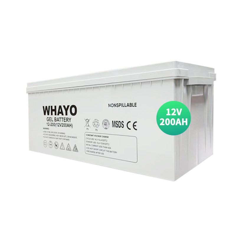 Deep Cycle Solar Gel Battery Batterie Gel Solaire 12v 100ah 200ah 250ah Manufacturing Plant Solar Storage Lead-Acid Batteries